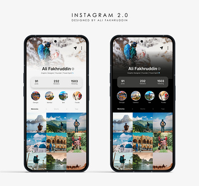 Instagram UI 2.0 app branding design graphic design illustration instagram logo social ui ux