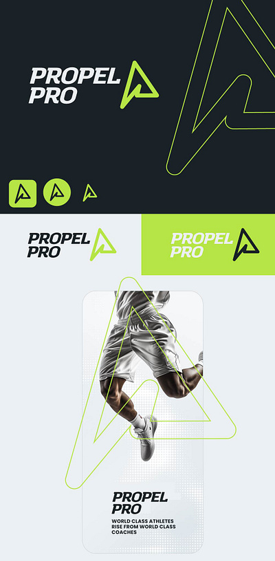 Propel Pro app branding coaching design graphic design logo modern sport