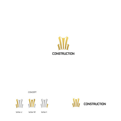 JMI construction branding construction design elegant graphic design logo luxury modern