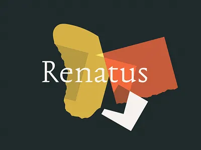 Renatus collage font graphic design typography