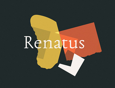 Renatus collage font graphic design typography