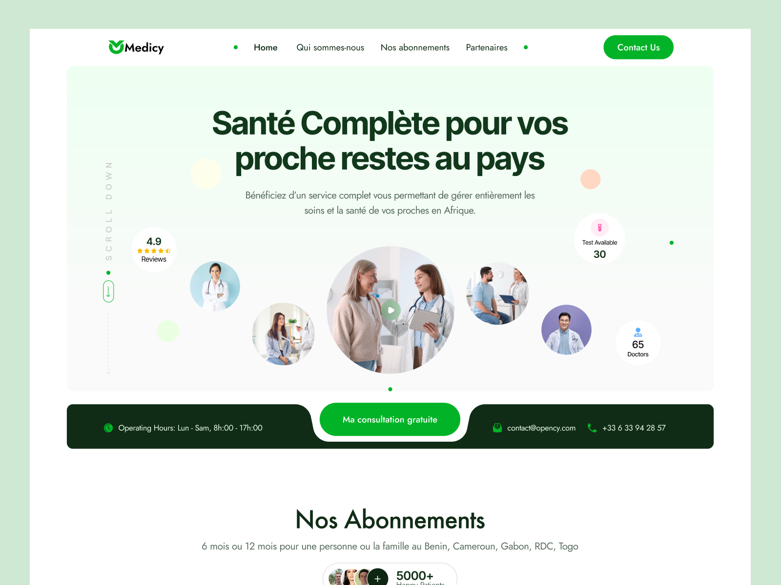 Example of Professional Landing Page Design 