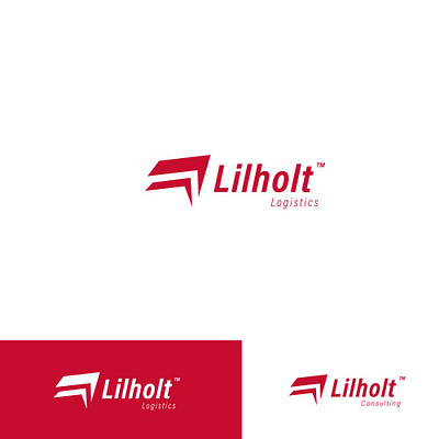 lilholt logistic abstract branding container design graphic design icon logistic logo modern truck