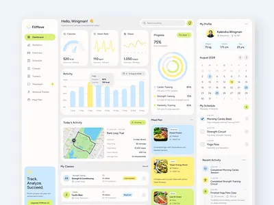 FitMove – Fitness Dashboard Figma Template dashboard template figma design figma template figma templatess fitness app fitness dashboard fitness goals fitness ui health monitoring health tracker meal planner progress dashboard ui design ui inspiration ui showcase ui trends uiux design workout planner