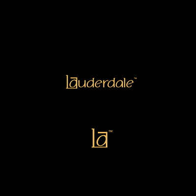 lauderdale branding design graphic design hotel logo modern wordmark