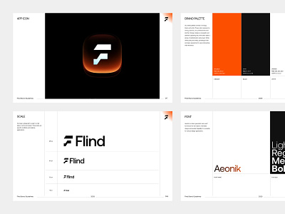 Flind Brand Guidelines - 02 brand book brand guide brand guidelines brand manuel branding f f logo identity logo styleguide