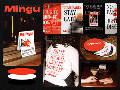 Brand Indentity I Mingu Cocktail Bar brand design branding cafeteria graphic design menu design restaurant cafe restaurant menu visual identity