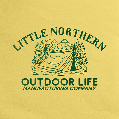 Little Northern Graphic Design adventure adventure branding branding camp camp brand camp branding camping camping hand drawn camping illustration hand drawn mountain mountain hand drawn nature illustration outdoor outdoor adventure vintage vintage camping vintage design wilderness wilderness design