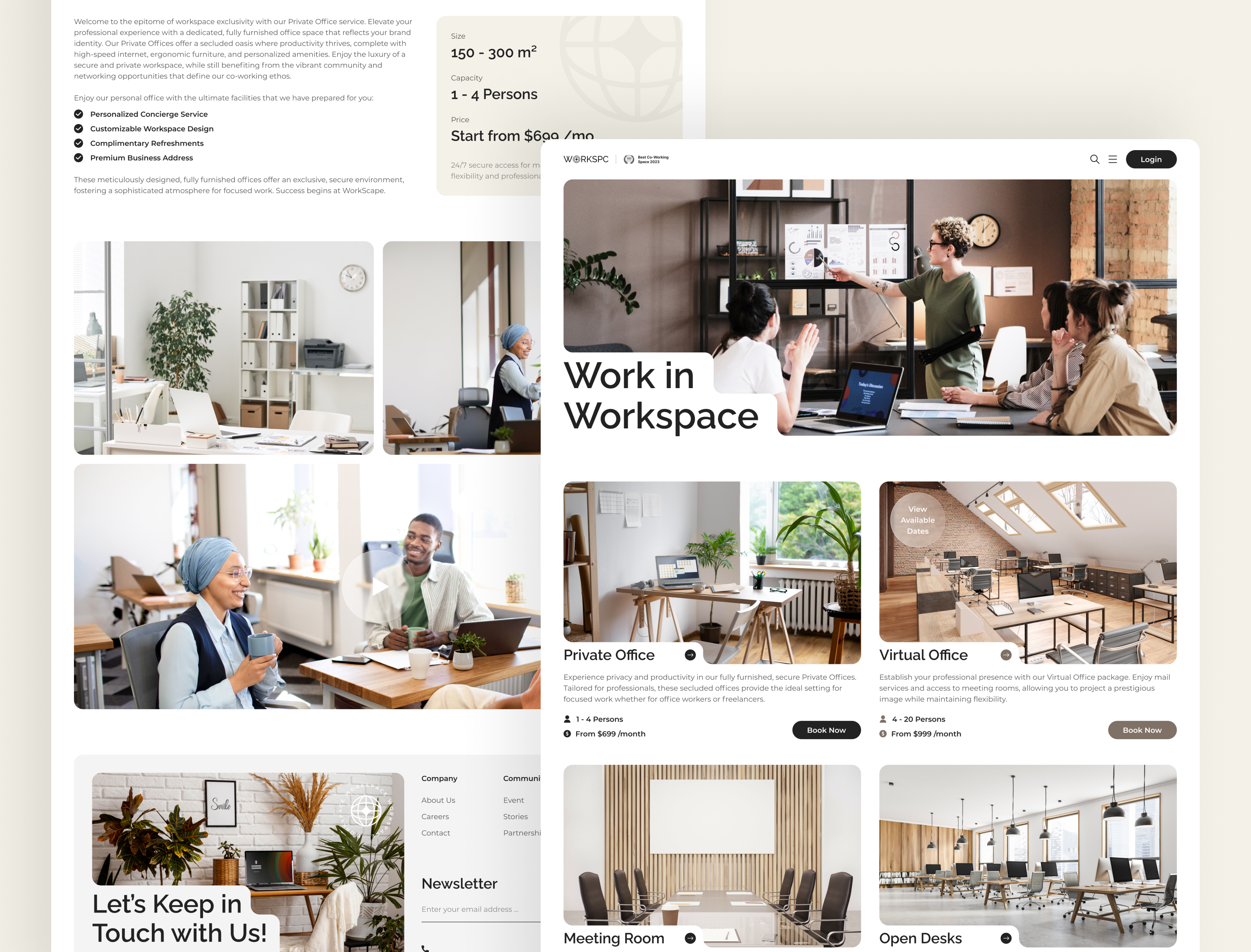 Example of Framer Website Development