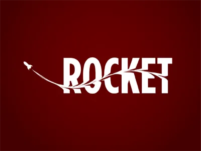 Rocket Ribbon illustrator ribbon rocket swoosh warp