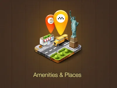 Amenities & Places amenities application egoraz icon iphone places