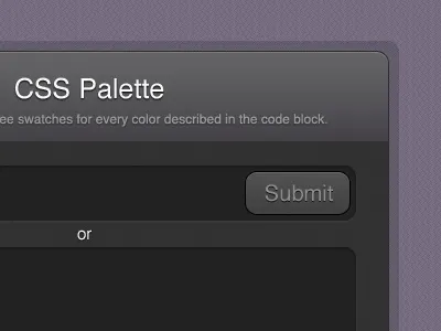 CSS Palette border button design form gui submit ui web website