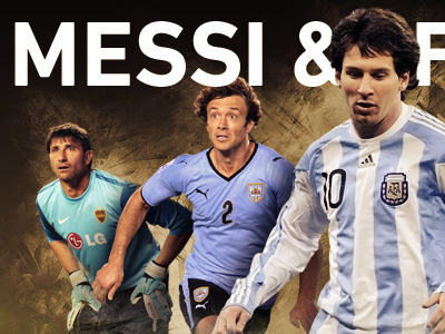 Messi and Friends ad fanatiks football grunge messi soccer