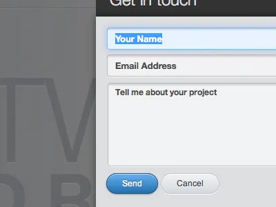 Form blue contact focus form gray hemsley input josh modal