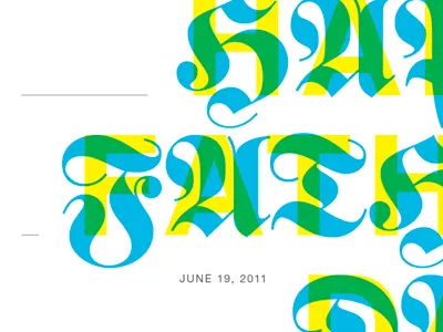 June 19 blue dad father overlay typography yellow