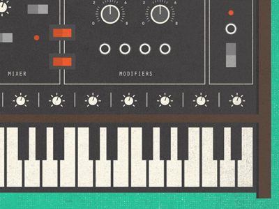 Moogish design illustration moog music