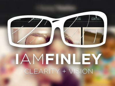 Clearity + Vision glasses gotham identity logo