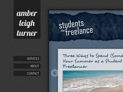 Personal Portfolio grey nav portfolio simple site slider temporary site