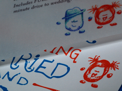 Final Wedding Invite handwriting illustration invitation letterpress wedding