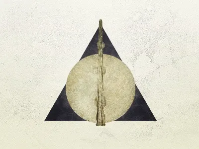 Hallows harry potter illustration texture