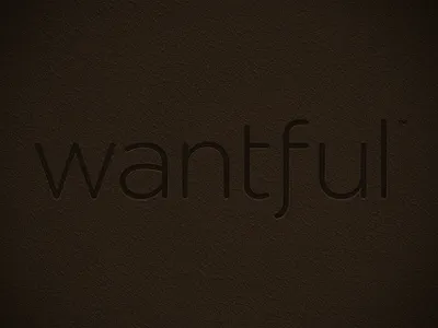 Wantful design graphic design logo logotype typography
