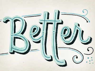 Better hand lettering lettering newsprint nostalgic type typography vintage inspired