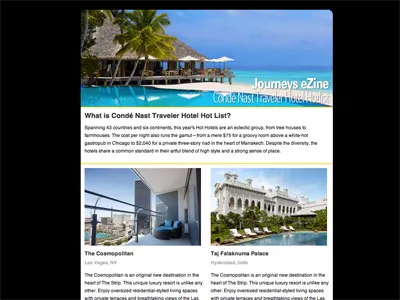 Hotel Hotlist email helvetica imagery
