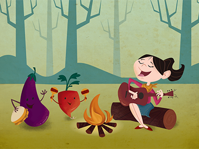 Playing with your food digital illustration
