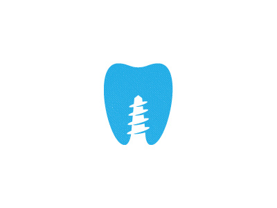 Dental Implants Guide Logo dentist logo ouch screw