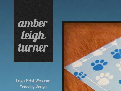 Better Temp Portfolio blue grey happy accident portfolio website