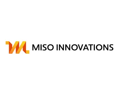 MISO Innovations gradient logo origami typography upcoming wip