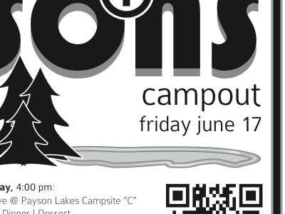 Fathers + Sons Flyer (finished) fathers and sons monochrome qr qr codes type