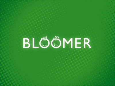 Bloomer futura lettering logo typography
