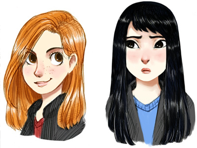 Ginny and Cho cho chang ginny weasley harry potter