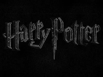 Harry Potter crayon dark harry potter