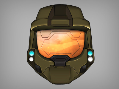 Chief halo helmet photoshop