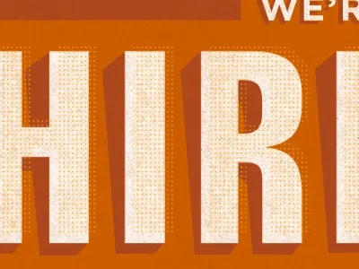 We're Hiring texture type