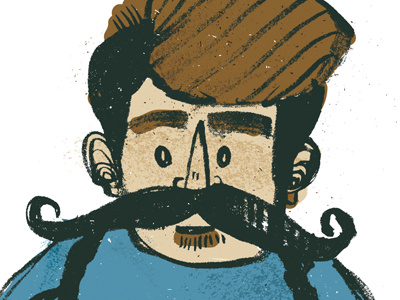 Howdy detail illustration illustrator ink texture