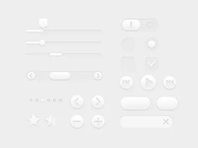White UI Controls gui icon