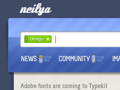 neilya 03 - web app UI blue clean green interface pixel ui web app web design website