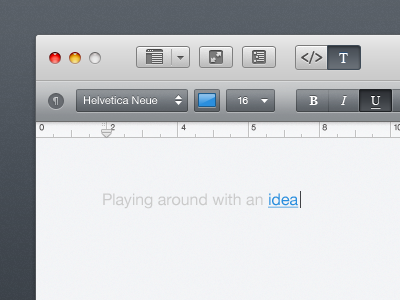 Text Editor: Graphite crisp dark graphite interface lion osx sharp simple text editor ui