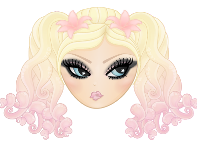 Danniiliciouz: Blonde & Pink Curly Pigtails! blonde coaches loupe curly dannii danniiliciouz design pigtails pink vector