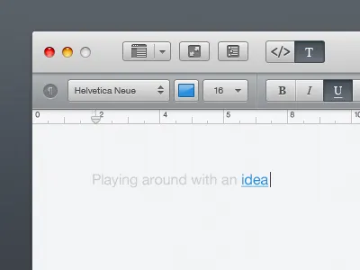 Text Editor: Dark crisp dark interface lion osx sharp simple text editor ui