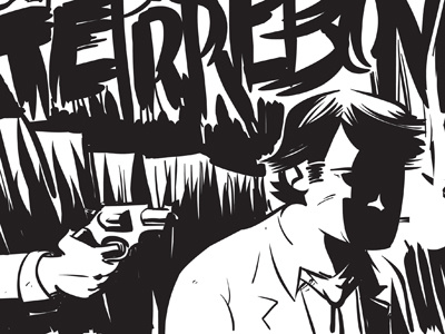 She Died in Terrebonne Final Inks cartoon comics