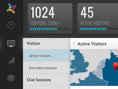 Visitor dashboard analytics dashboard ui visitors