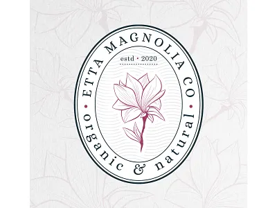 Etta Magnolia Co. brand designer branding flower flower logo flower shop flowers graphic designer logo logo designer logo maker logo shop logos