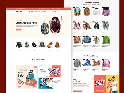 Fashion & Clothing eCommerce Store UI Design business clothing cms design ecommerce fashion graphic design online store ui ux website