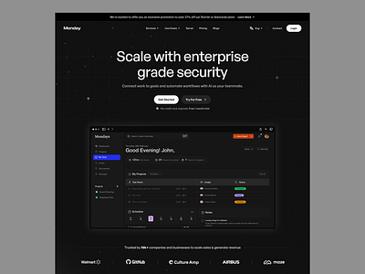 Project Management - SaaS Landing Page branding clean dashboard design dstudio illustration product design project management saas saas landing page saas product saas website task todo typography ui ui ux user experience ux web app