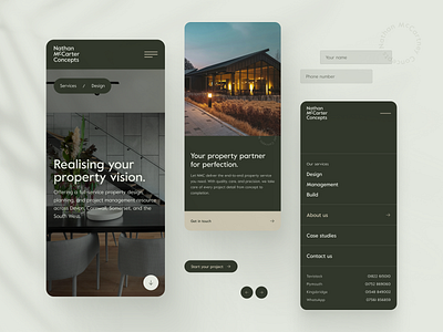 Website Design for a Custom House Builder in Devon, UK 🏡✨ breadcrumb dark ui home house builder mobile design mobile menu navigation property real estate website design