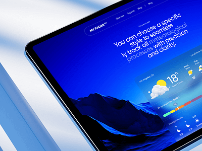 My Radar - Weather AR Concept 3d application ar cloudy concept forecast inspiration interface ios landing rain sunset temperature ui ux visionpro vr weather webapp website